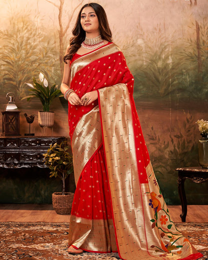 Paithani Silk Saree with Zari Weaving | RP18