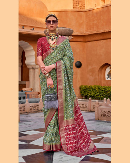 PV Silk Saree With Epoxy Finish | RP33