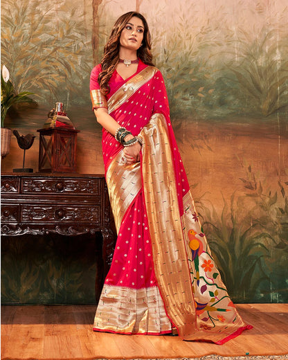 Paithani Silk Saree with Zari Weaving | RP18