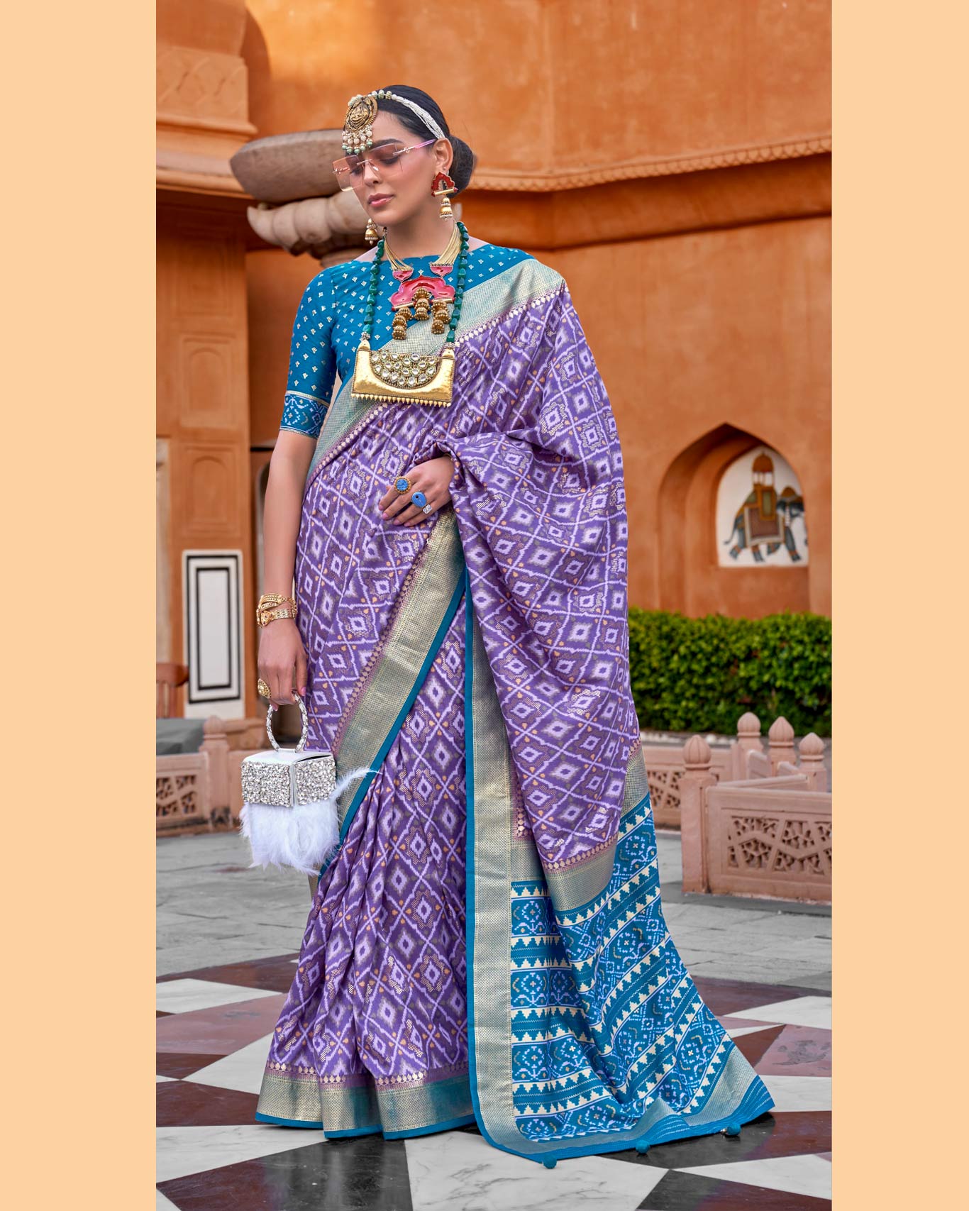 PV Silk Saree With Epoxy Finish | RP33