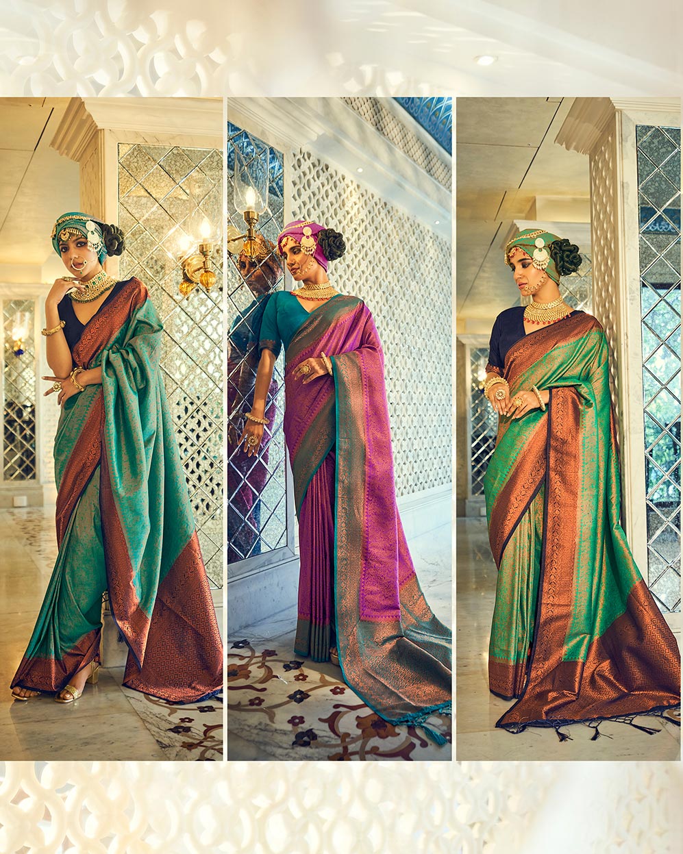 Copper Kanchivaram Silk Saree | RP25