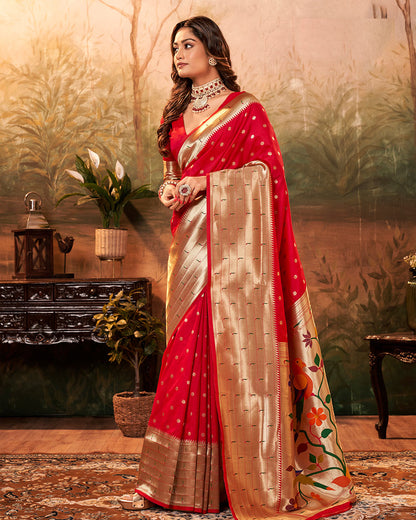 Paithani Silk Saree with Zari Weaving | RP18