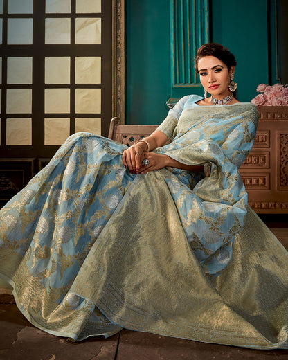 Krystal-Linen Silk Saree | RP06