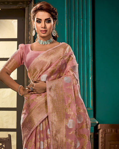 Krystal-Linen Silk Saree | RP06