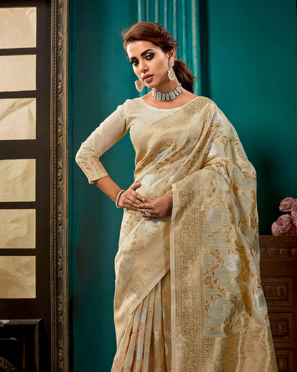 Krystal-Linen Silk Saree | RP06