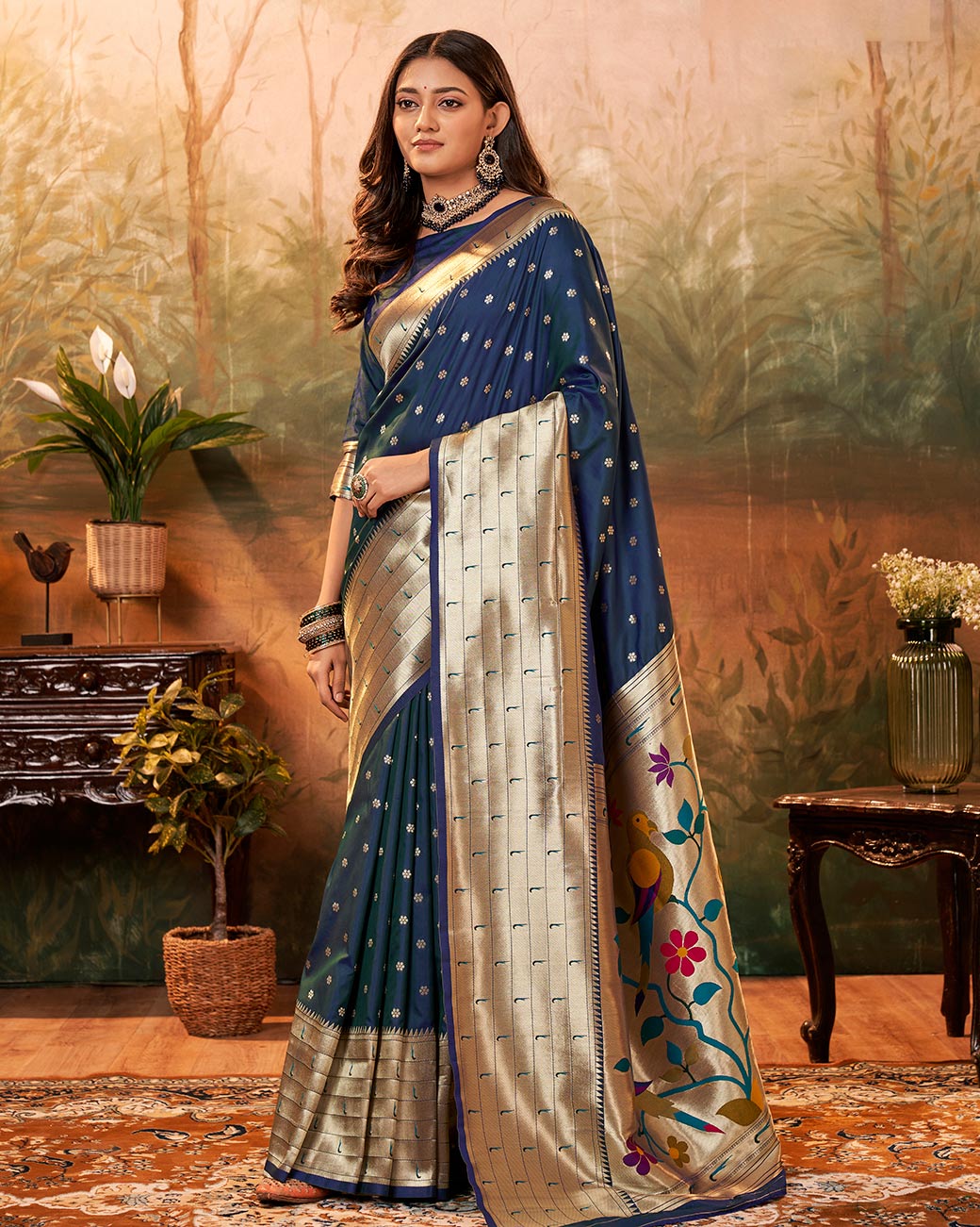 Paithani Silk Saree with Zari Weaving | RP18