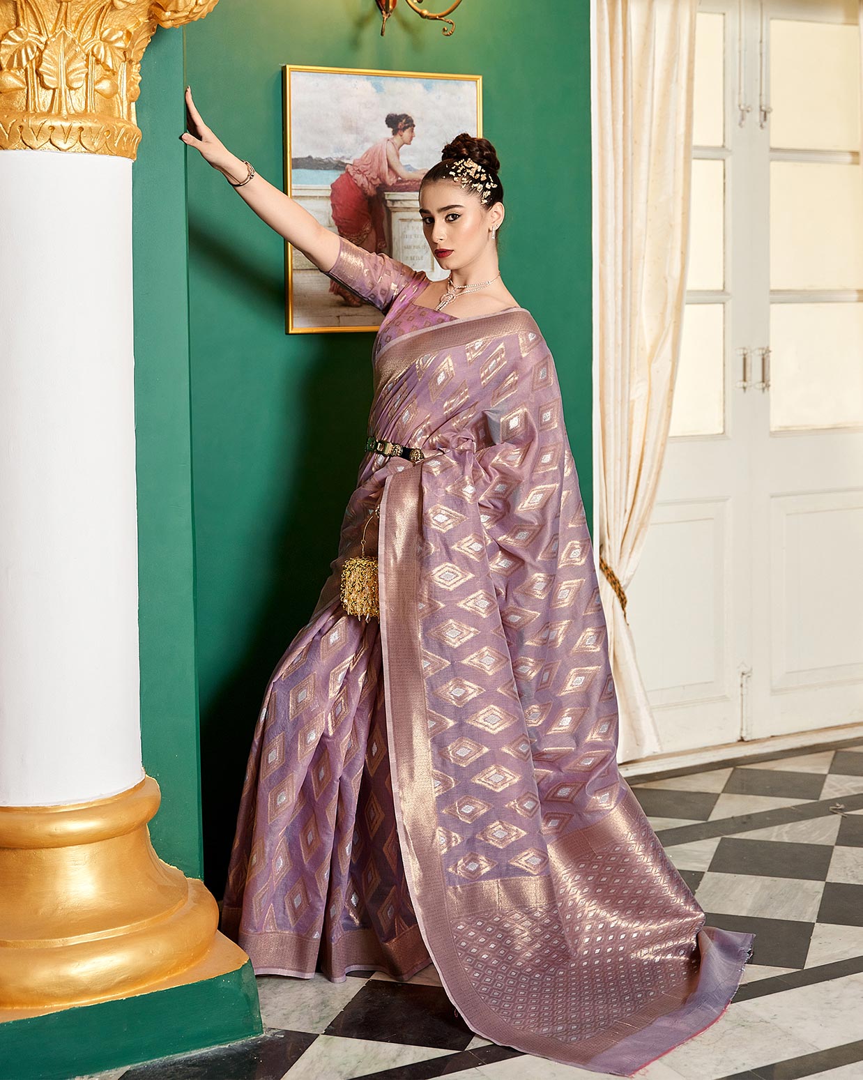 Cotton Modal Silk Saree | RP02