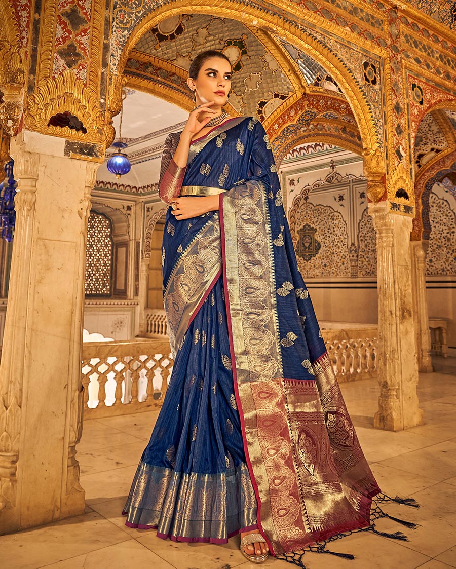 Tussar Tissue Silk Saree | RP23