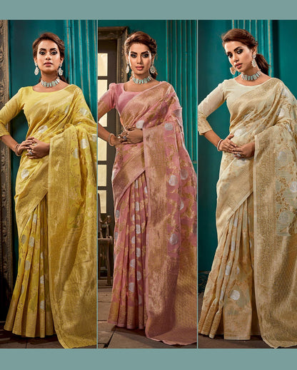 Krystal-Linen Silk Saree | RP06