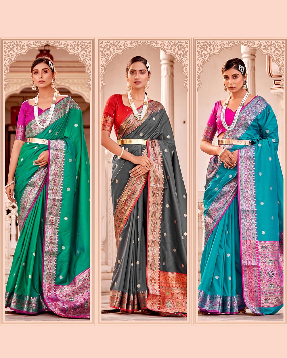 Soft Banarasi Silk Saree with Rich Designer Pallu | RP01